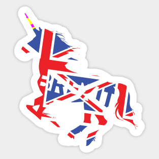 Brexit Unicorn funny political humor stay EU t-shirt Sticker